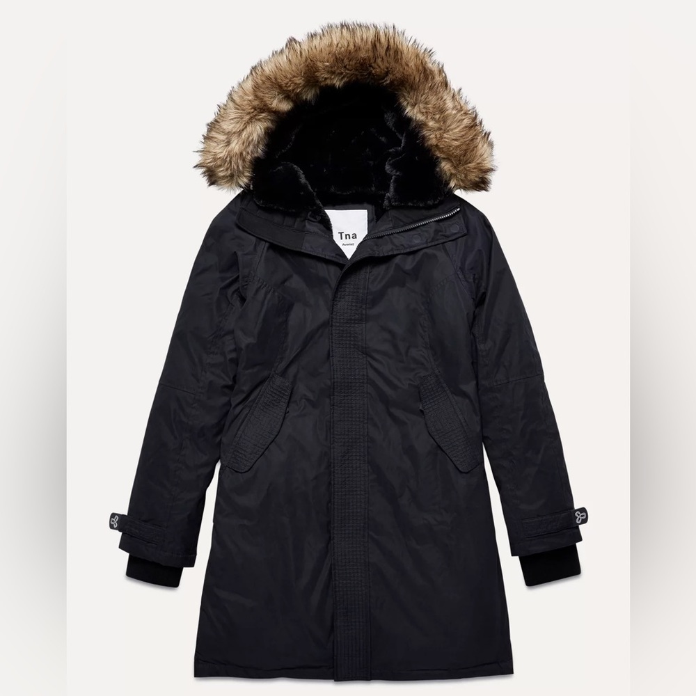 Aritzia parka, small, black